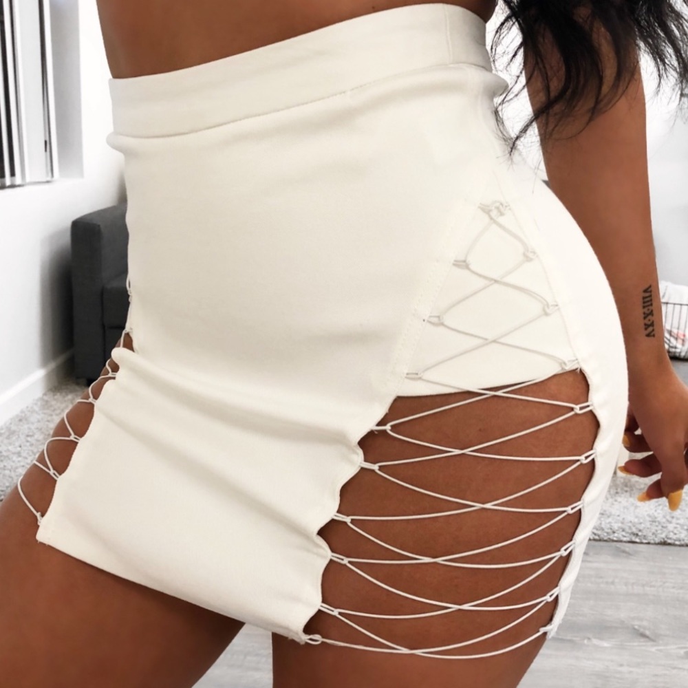 White skirt